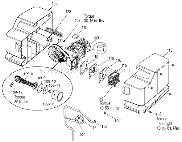 Page A Diagram and Parts List for 919-72412 Type 2 Black and Decker Compressor